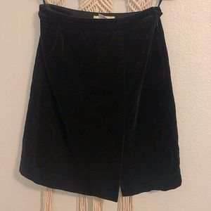 Vintage Velvet High Waist Skirt